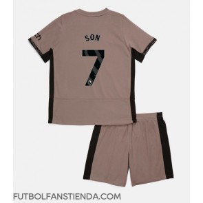 Tottenham Hotspur Son Heung-min #7 Tercera Equipación Niños 2023-24 Manga Corta (+ Pantalones cortos)